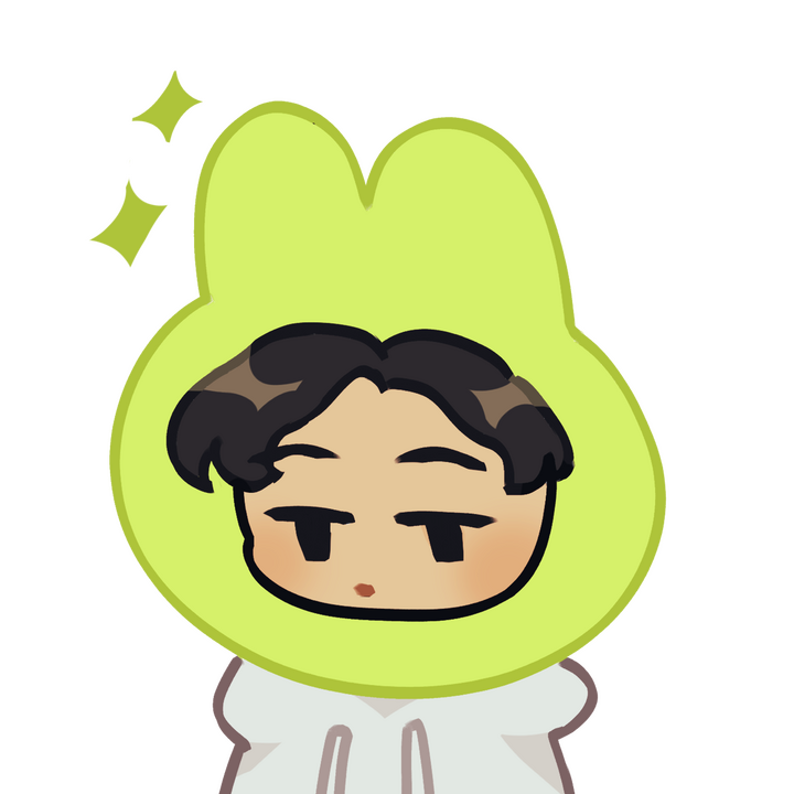 nejinrou wearing a bunny hat